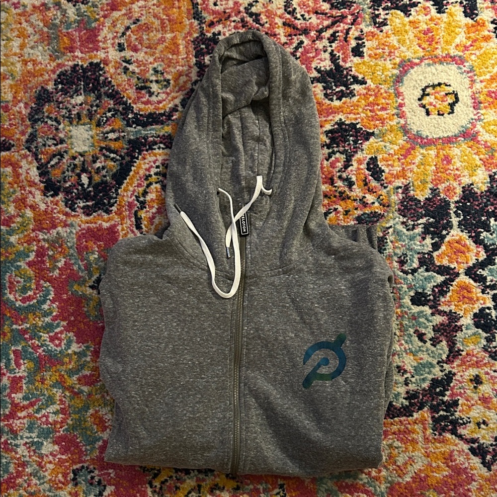 Peloton Charcoal Zip-Up Hoodie